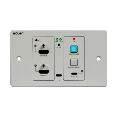 Настенная панель-передатчик HDMI и USB-C сигналов по HDBaseT VEO-XWT44E