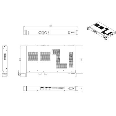 Цифровой двухканальный усилитель AURA-2H150