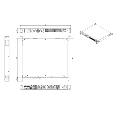 Цифровой четырехканальный усилитель с адаптируемой нагрузкой AURA-4B600