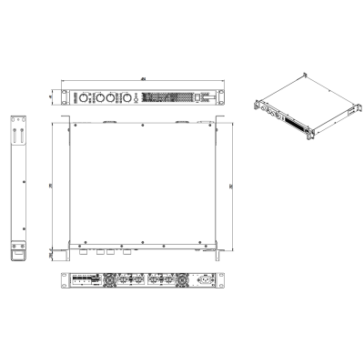 Цифровой четырехканальный усилитель с адаптируемой нагрузкой AURA-4B900