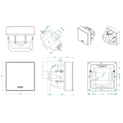 Настенная двухполосная акустическая система AMBIT-18WH