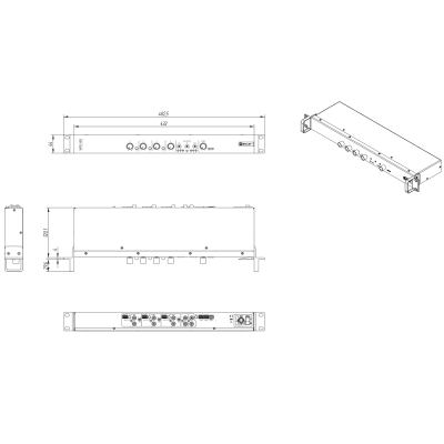 Аналоговый четырехканальный микшер-предусилитель SAMI-402