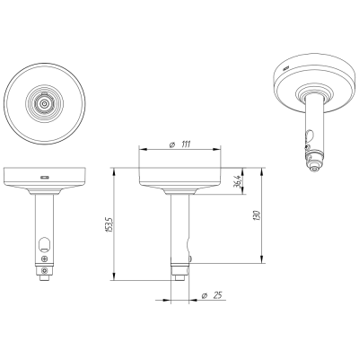 Потолочный кронштейн для акустики eMOTUS и NIMBO CEILYWH