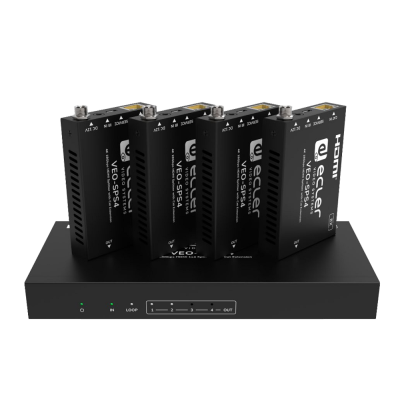 Распределитель 1 к 4 и передатчик сигнала HDMI 4К/60