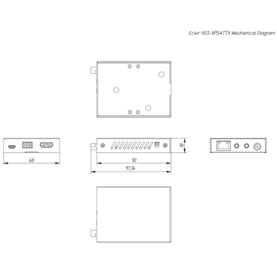 Комплект устройств для передачи HDMI 4К/50 по витой паре VEO-XPS47