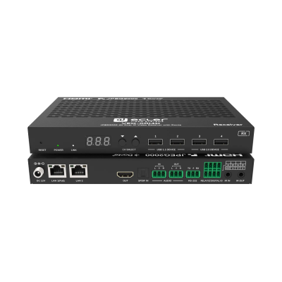 Приемник сигналов HDMI 4K/60 и Dante/AES67 по витой паре VEO-XRI4D